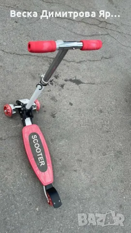 Детски скутер с възможност за регулиране на височината и светещи колелета, снимка 13 - Други спортове - 50198402