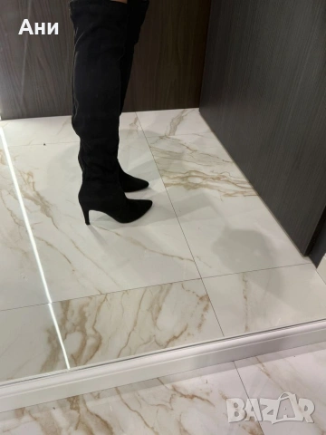 Дамски велурени чизми, снимка 5 - Дамски ботуши - 53440892