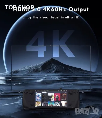 Докинг станция YCBUENO 5-в-1 USB хъб с 4K@60Hz, 3 USB3.0 порта, USB-C 100W PD, снимка 4 - Друга електроника - 49457525