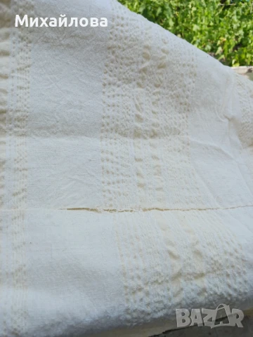 Кенарена покривка за легло с ресни, снимка 5 - Покривки за легло - 51240529