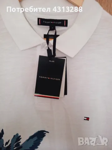 Tommy Hilfiger L размер тениска , снимка 3 - Тениски - 49654467