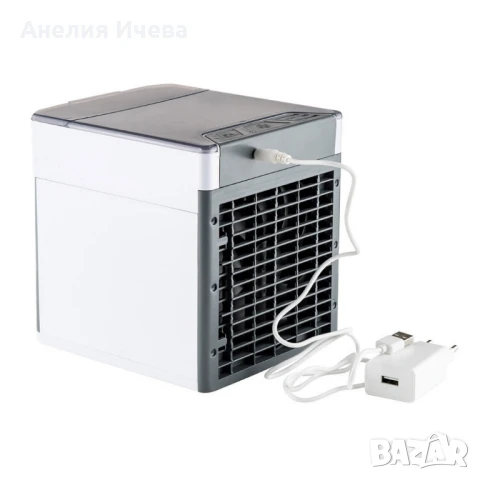 Компактен настолен охладител MUHLER MC-585 с овлажнител, LED светлина и USB захранване, снимка 2 - Други - 50560909