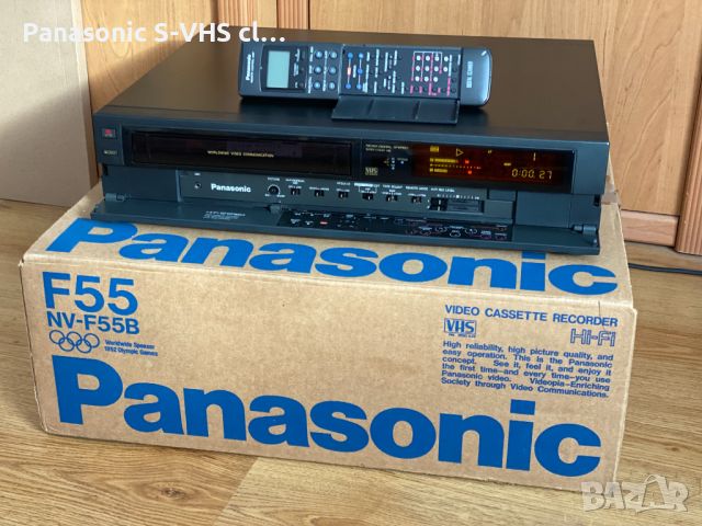 Panasonic NV-F55B Hi-Fi stereo VHS recorder, снимка 1 - Плейъри, домашно кино, прожектори - 45197030