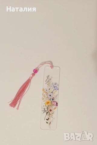 Акрилни книгоразделители с флорални мотиви , снимка 8 - Други - 53378101