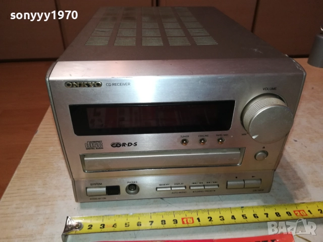 ONKYO CR-185II CD RECEIVER-ВНОС SWISS 0609252006LCHERY, снимка 4 - CD дискове - 51628191