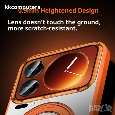 SULADA Магнитен Калъф за Xiaomi 17 Pro - TPU+PC, Матов, 360° стойка, 3 цвята, снимка 7 - Калъфи, кейсове - 53885969