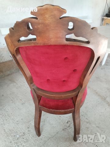 Стол с дърворезба, снимка 4 - Столове - 46191206