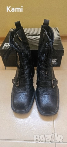 Черни боти, естествена кожа, номер 39, снимка 7 - Дамски боти - 51950629