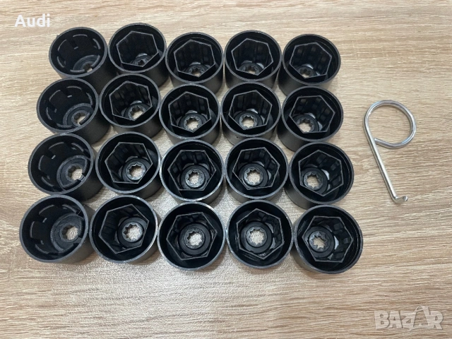 Капачки за болтове на джанти VW 17мм 20броя Капачки болтове Volkswagen 17мм 20бр, снимка 3 - Аксесоари и консумативи - 53435236
