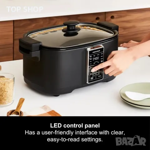 Мултифункционален мултикукър Morphy Richards 10 в 1,6,5 л,1350 W,черен, снимка 6 - Мултикукъри - 49938071