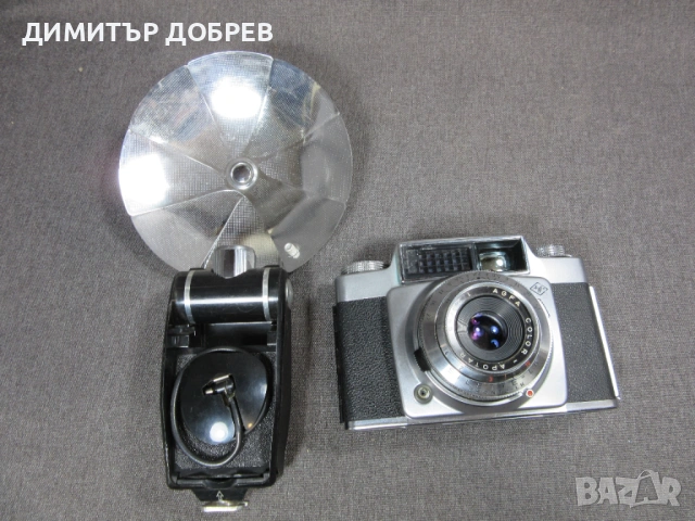  СТАР РЕТРО ФОТОАПАРАТ AGFA SILETTE СЪС СВЕТКАВИЦА, снимка 5 - Антикварни и старинни предмети - 54157304