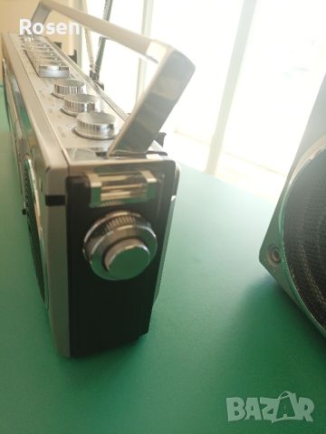 Продавам радиокасетофон mini boombox Sanyo M 7700 k Japan , снимка 7 - Радиокасетофони, транзистори - 46390187