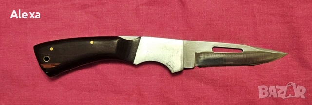 Стар сгъваем джобен нож 9 см лов, снимка 2 - Ножове - 53729476