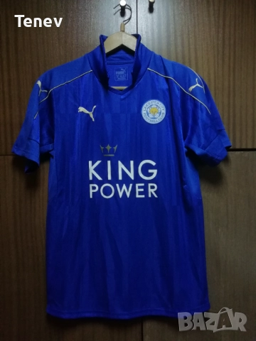 Leicester City Vardy 2016 2017 Home Puma оригинална тениска фланелка Лестър Сити Варди , снимка 2 - Тениски - 52939431