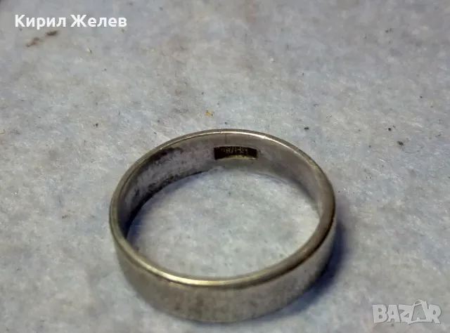 СТАР СРЕБЪРЕН ПРЪСТЕН Тип ХАЛКА СРЕБРО ВИСОКА ПРОБА с РЯДЪК ПЕЧАТ МАЙСТОРСКА РЪЧНА ИЗРАБОТКА 30569, снимка 8 - Антикварни и старинни предмети - 49767009