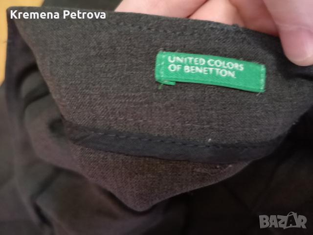 Панталон S размер, United Colors of Benetton, 100% полиестер, не се глади, снимка 2 - Панталони - 45032840