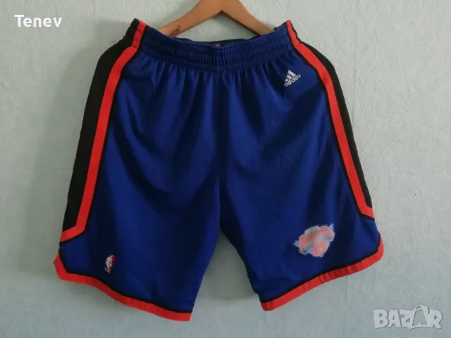 NEW YORK KNICKS NBA ADIDAS ОРИГИНАЛНИ ШОРТИ КЪСИ ГАЩИ РАЗМЕР M, снимка 1 - Спортни дрехи, екипи - 49139634