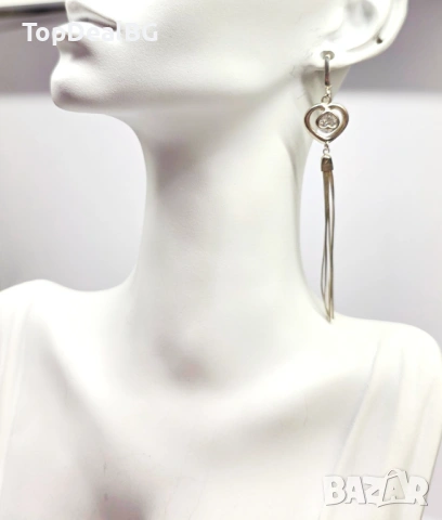 Сребърни обеци висящи проба 925