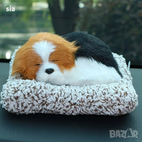 Влагоабсорбатор кученце - плюш, кафяво