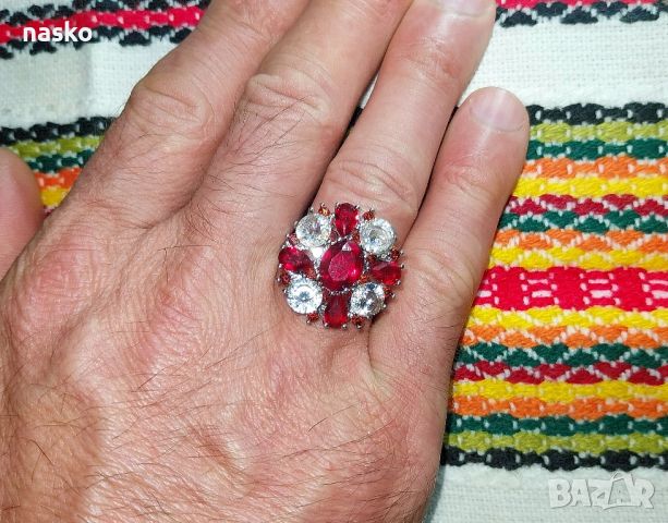 Бароков дамски пръстен, снимка 12 - Антикварни и старинни предмети - 46463066