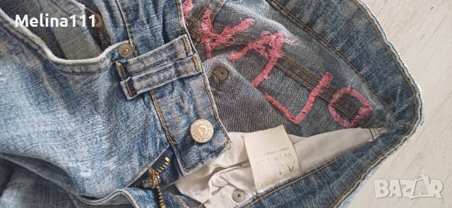 дънки Армани с бродерия накъсан ефект, снимка 3 - Дънки - 51179228