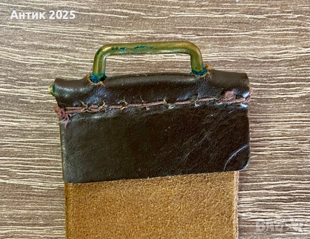 Съветски военен кожен колан с месингова тока, СССР, снимка 6 - Антикварни и старинни предмети - 53657808