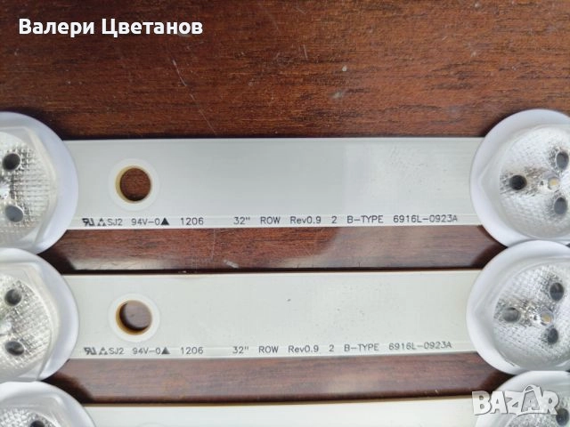 подсветка 32" ROW Rev0.92 A-TYPE 6916L-0881A / 32" ROW Rev0.92 B-TYPE 6916L- 0923A - LG 32, снимка 3 - Части и Платки - 51436192