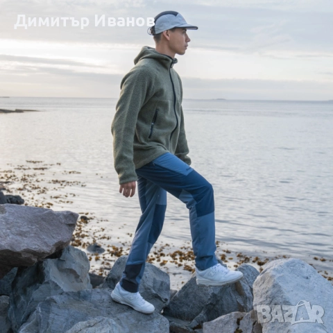 ЧИСТО НОВ! Суитшърт, мъжко вълнено яке с качулка Bergans Vaagaa Merino Terry , снимка 11 - Суичъри - 51886721