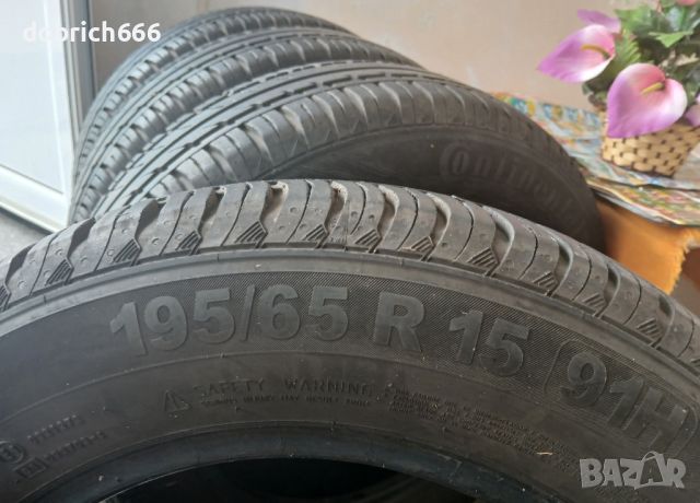 195/65/15 летни гуми Continental, снимка 4 - Гуми и джанти - 46439015