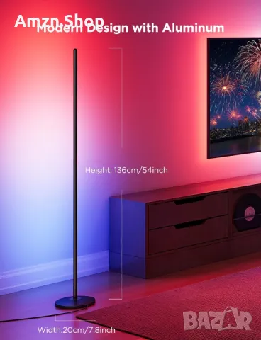 Подова лампа Govee H6076 RGBIC SmartLED ъглова лампа Alexa 16 милиона DIY

, снимка 5 - Лампиони - 50175595