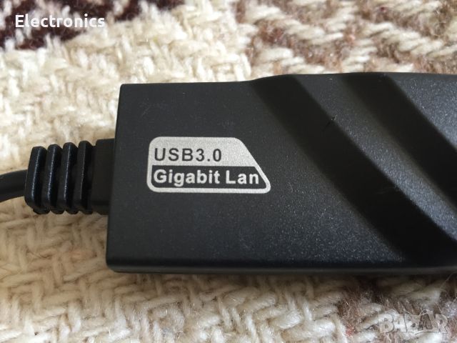 USB 3 Gigabit Lan адаптер , снимка 2 - Кабели и адаптери - 45192848