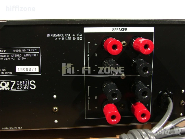 Усилвател  Sony ta-f270 /1 , снимка 8 - Ресийвъри, усилватели, смесителни пултове - 53694199