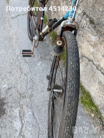Винтидж градски велосипед с пружинна кожена седалка за реставрация, снимка 5 - Други ценни предмети - 53863188