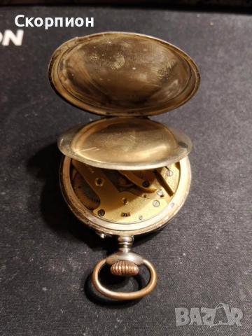 Швейцарски СРЕБЪРЕН джобен часовник - WALDO - 1901г.  - 10 РУБИНА - ПРОМОЦИЯ, снимка 7 - Джобни - 46785195