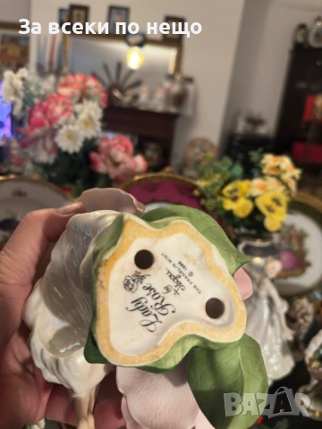 Franklin Mint Sculpture Figurine “Lady Rose” художник Jegou изработена през 1988 Код P2169, снимка 12 - Антикварни и старинни предмети - 54168083