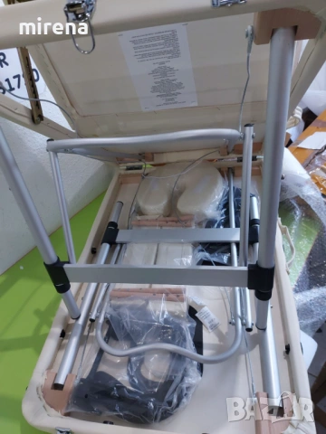 Алуминиева масажна преносима маса, кушетка с калъф за носене, снимка 6 - Фитнес уреди - 53225640