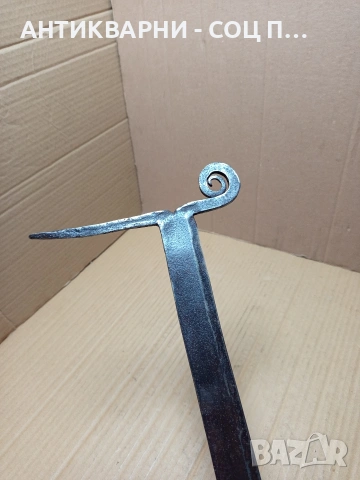 Соц Старо Ръчно Ковано Градинско Стъргало. НОМЕР 757., снимка 5 - Антикварни и старинни предмети - 53566876