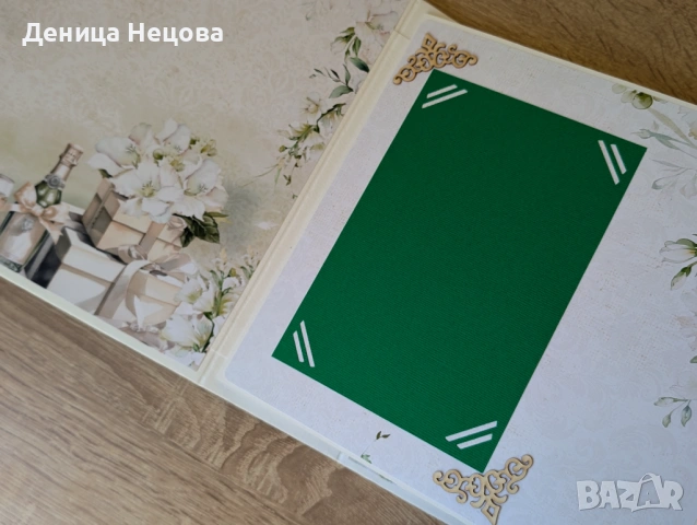 Сватбен албум, ръчно изработен албум за сватба, сватбена картичка, снимка 11 - Подаръци за сватба - 53475193