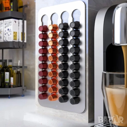 Стенен Държач за Кафе Капсули Nespresso - Стил, Ред и Повече Свободно Място!