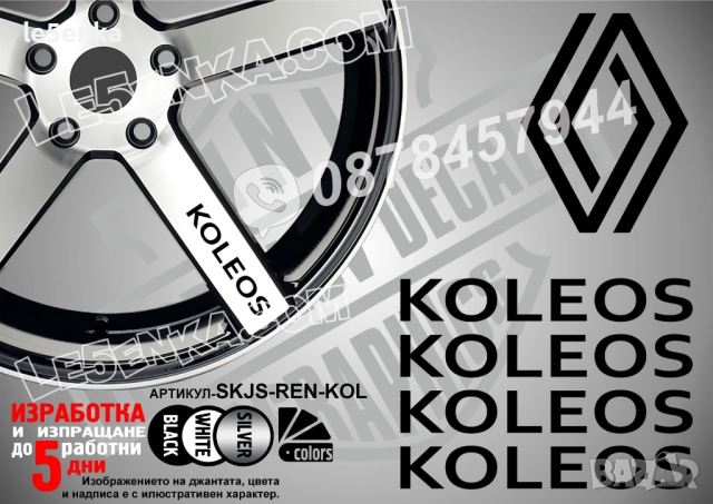 Renault Koleos надписи за спици