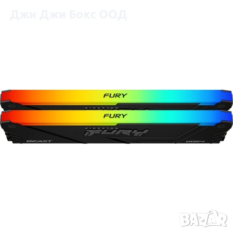 Памет Kingston FURY Beast Black RGB 16GB(2x8GB) DDR4 3200MHz CL16