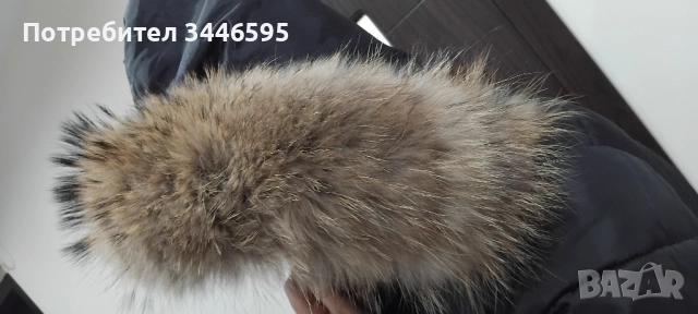 Зимно яке с естествен косъм , снимка 3 - Якета - 52630524