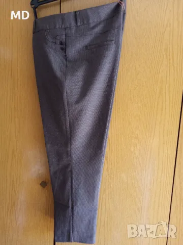 Кафяв пепитен панталон 