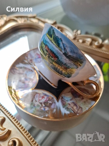 Колекционерска чаша с чинийка , снимка 6 - Други ценни предмети - 53743868