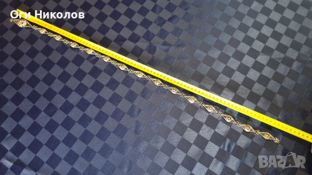 Ефектно филигранно коланче, снимка 3 - Антикварни и старинни предмети - 52219244