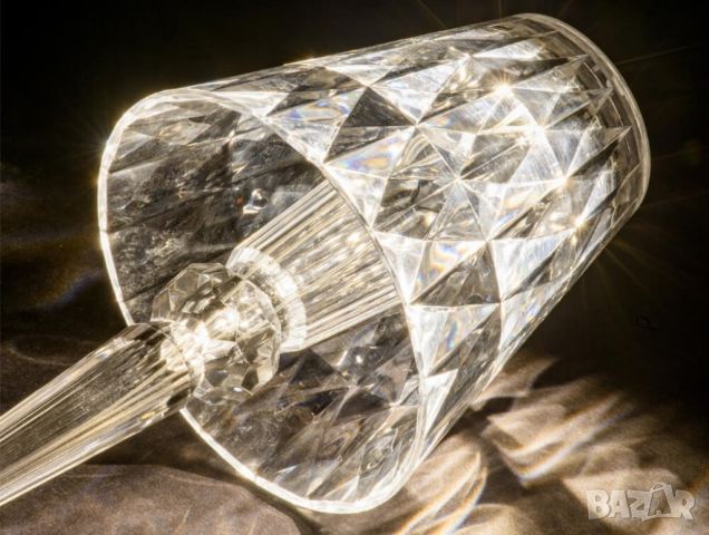Конусовидна декоративна настолна лампа с usb кабел и дистанционно - тип кристална лампа. Представете, снимка 11 - Настолни лампи - 45786385