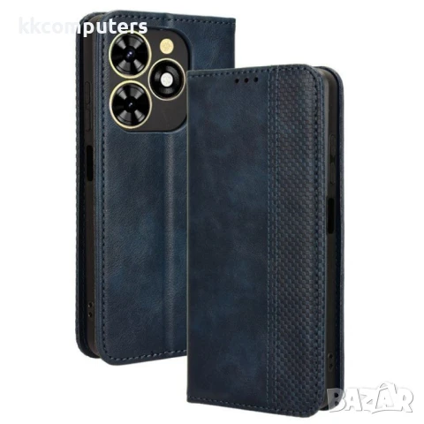TECNO Spark Go 2024 4G / Spark 20 / Spark 20C / Pop 8 Retro Texture Wallet Калъф и Протектор, снимка 3 - Калъфи, кейсове - 50952569