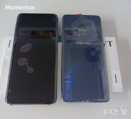 Дисплей + Капак батерия за Samsung Galaxy S9 / оригинал с рамка SERVICE PACK Син 