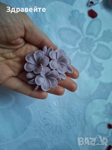 Глицеринови сапунчета "Виолетки" с аромат на виолетки и ванилия + подарък , снимка 7 - Козметика за тяло - 53098355