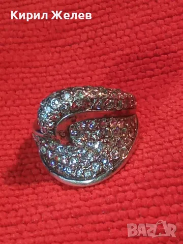 РАЗКОШЕН СКЪПОЦЕНЕН СРЕБЪРЕН ПРЪСТЕН СРЕБРО 925 ОБСИПАН с ИСКРЯЩИ ЮВЕЛИРНО ФАСЕТИРАНИ ЦИРКОНИ 41780, снимка 16 - Пръстени - 49886391